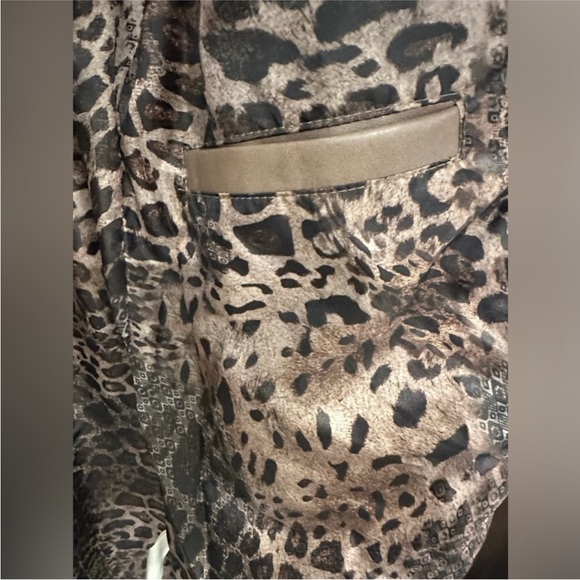 Avec Les Filles Faux Brown Leather Jacket - Picture 5 of 6